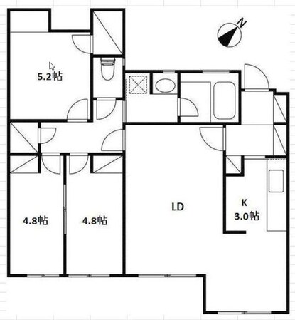エルムコートの物件間取画像